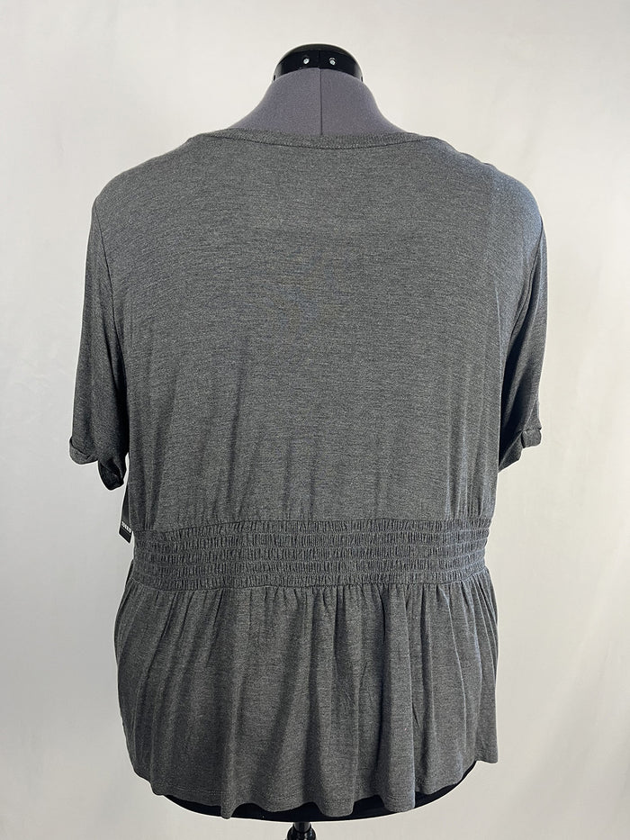 Lovesick x Torrid Size 4X (26) Charcoal Lightning Shirt NWT