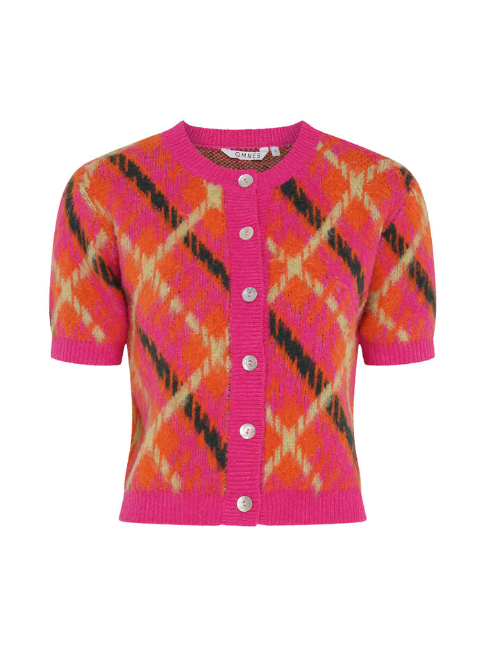 Lulu Check Top in Orange