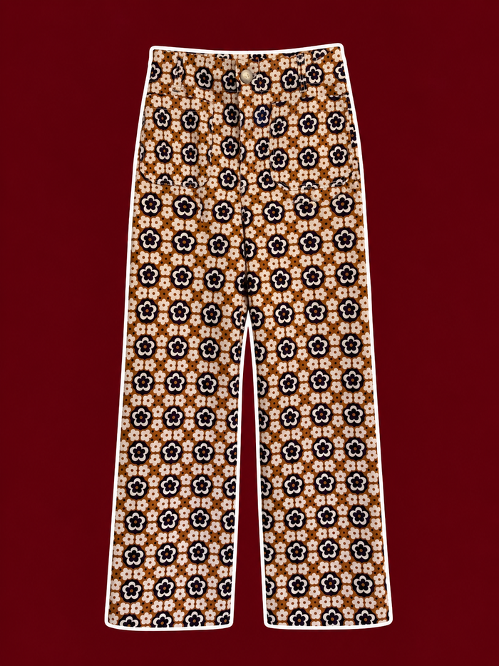 Maeve x Anthropologie Colette Floral Wide-Leg Pants