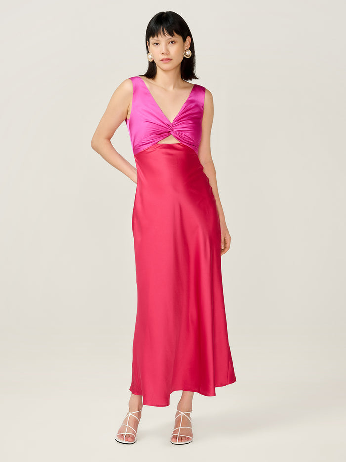 Maggy Dress in Pink and Red