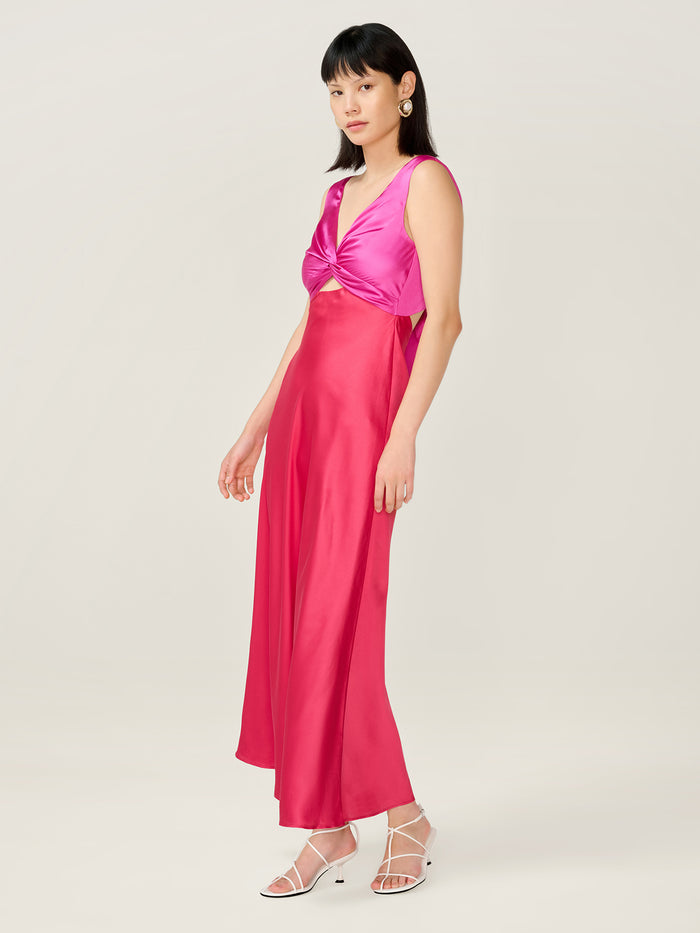 Maggy Dress in Pink and Red