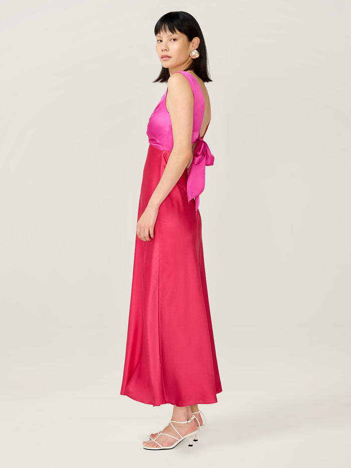Maggy Dress in Pink and Red