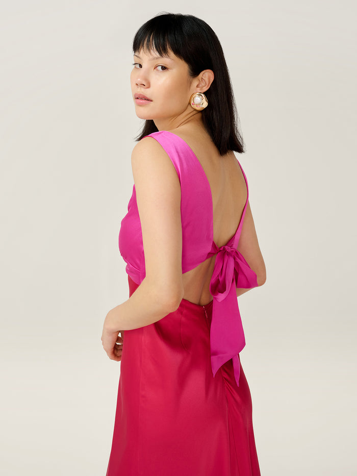 Maggy Dress in Pink and Red