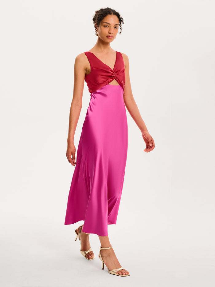 Maggy Dress in Red and Pink