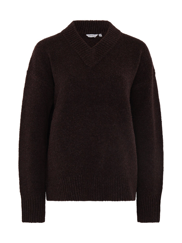 Mandarin Jumper in Coffee