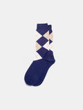 Maria La Rosa Argyle Socks In Navy