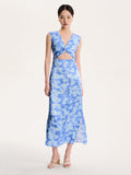 Marin Dress in Blurred Floral
