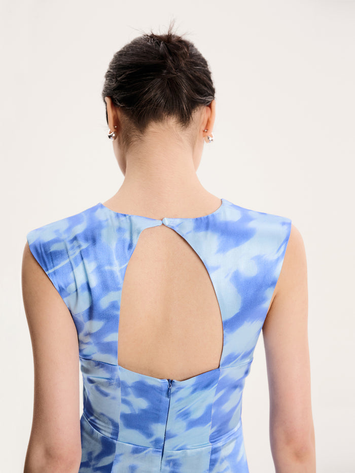 Marin Dress in Blurred Floral
