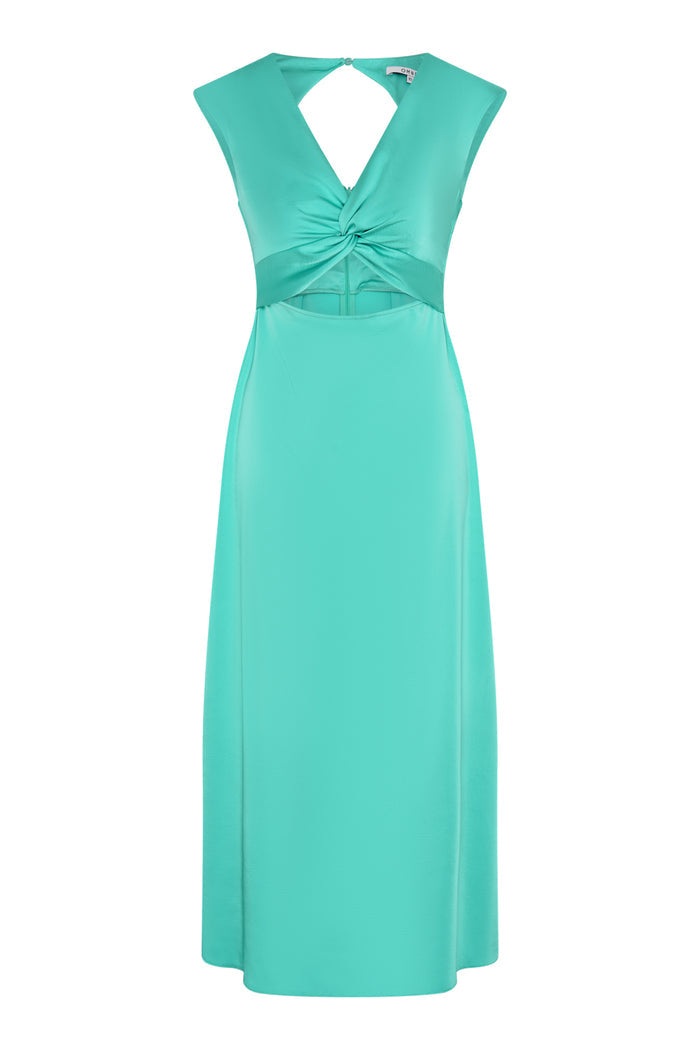 Marin Twist Dress in Turquoise