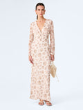 Marj Dress in Painterly Shell Print