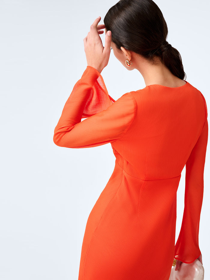 Marj Dress in Tangerine