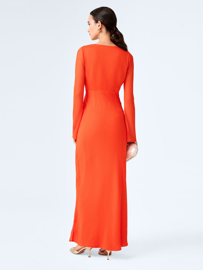 Marj Dress in Tangerine