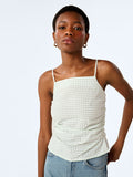Mars Top in Mint and White Gingham