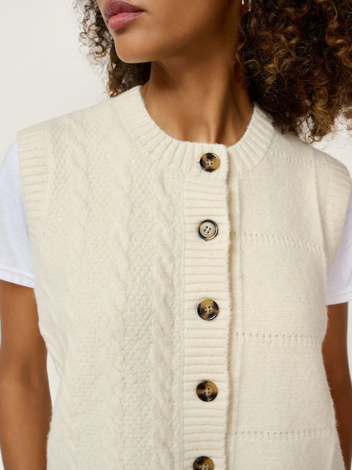 Matilda Vest in Cream