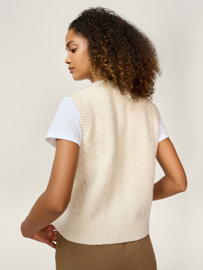 Matilda Vest in Cream