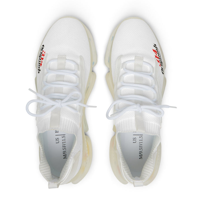 Men's All White Mesh Running Sneakers - 314 Originals