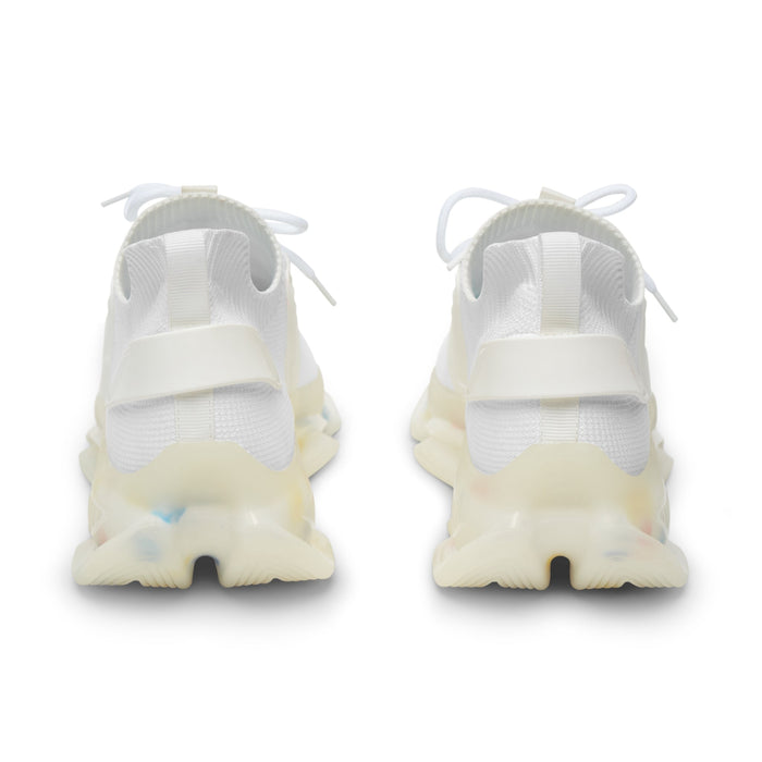 Men's All White Mesh Running Sneakers - 314 Originals