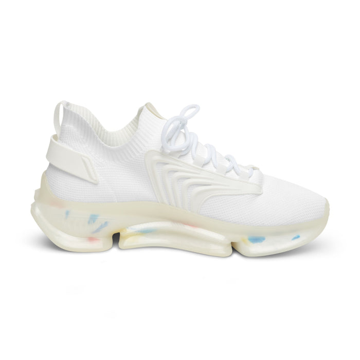 Men's All White Mesh Running Sneakers - 314 Originals