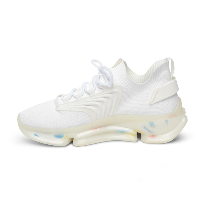 Men's All White Mesh Running Sneakers - 314 Originals