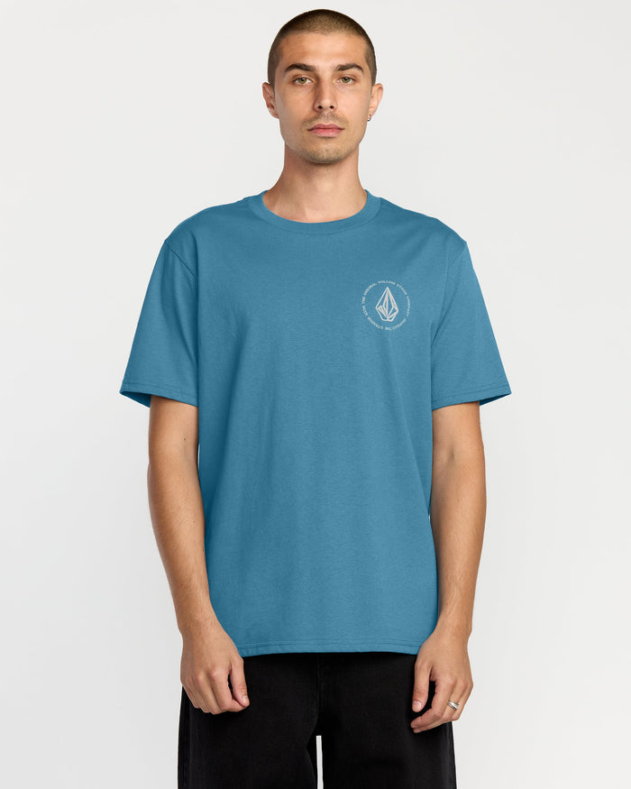 Men's Almeida Short Sleeve Tee-Coronet Blue-Volcom