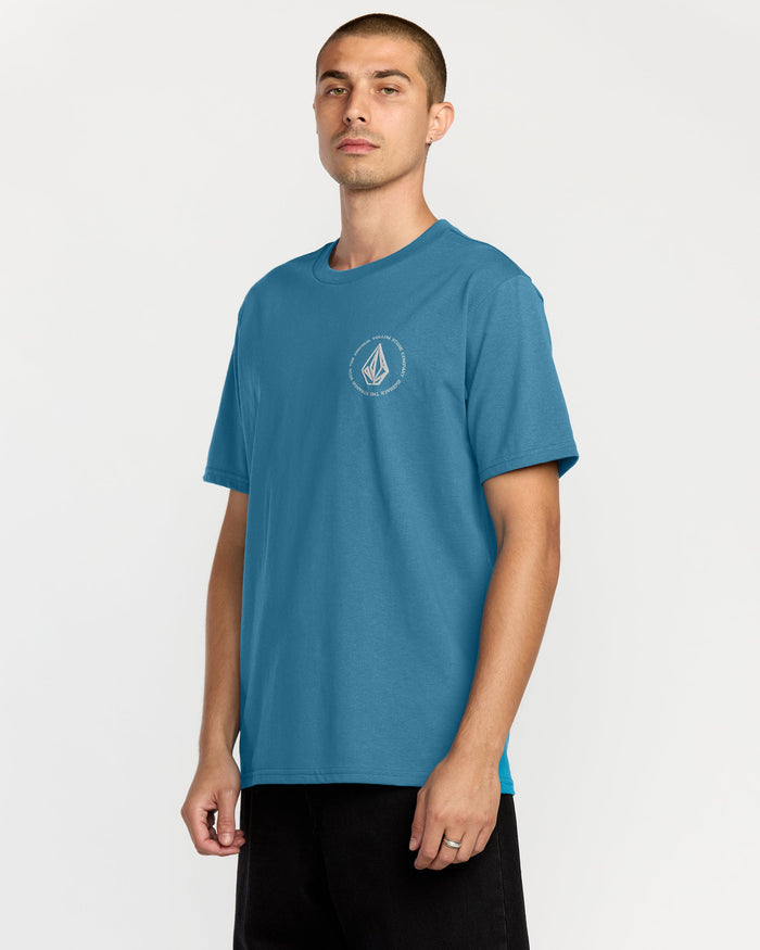 Men's Almeida Short Sleeve Tee-Coronet Blue-Volcom