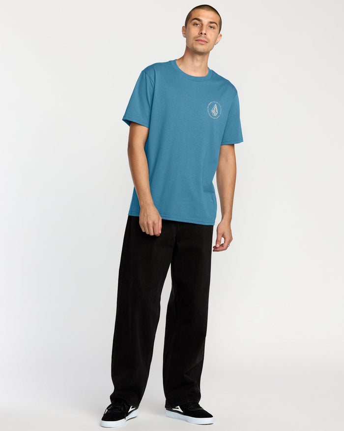 Men's Almeida Short Sleeve Tee-Coronet Blue-Volcom