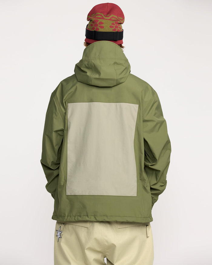 Men's Arthur 3L Jacket-Dark Olive-Volcom