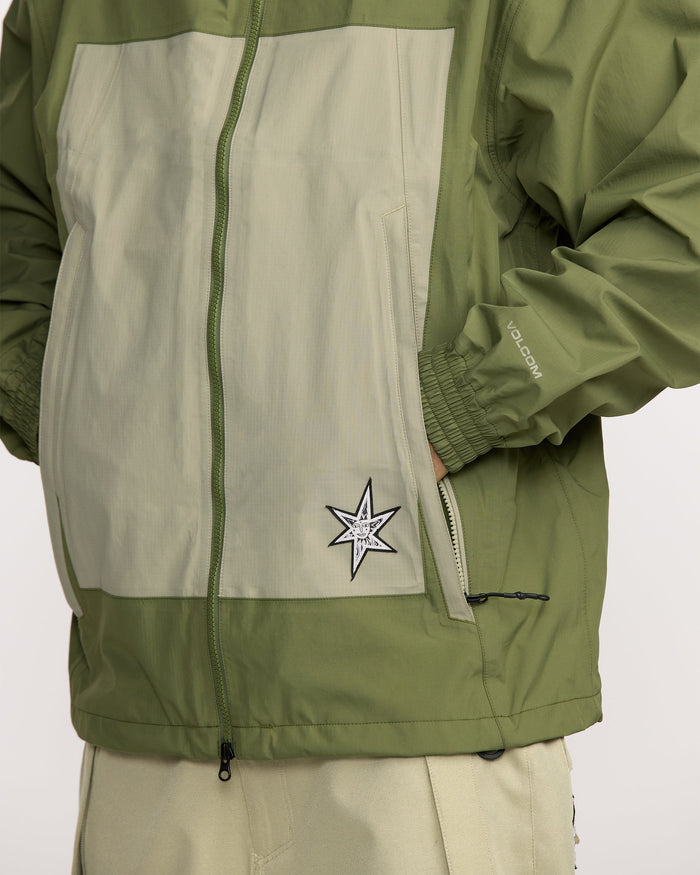 Men's Arthur 3L Jacket-Dark Olive-Volcom