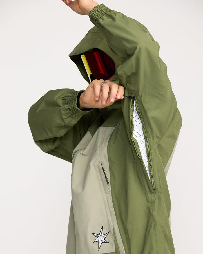 Men's Arthur 3L Jacket-Dark Olive-Volcom