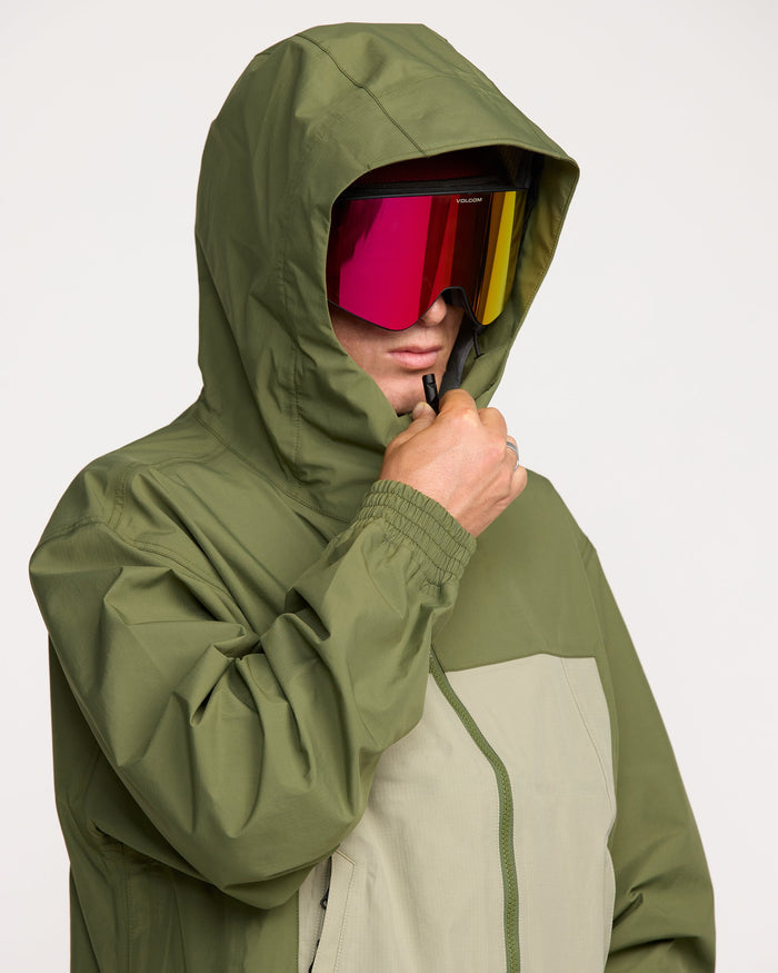 Men's Arthur 3L Jacket-Dark Olive-Volcom