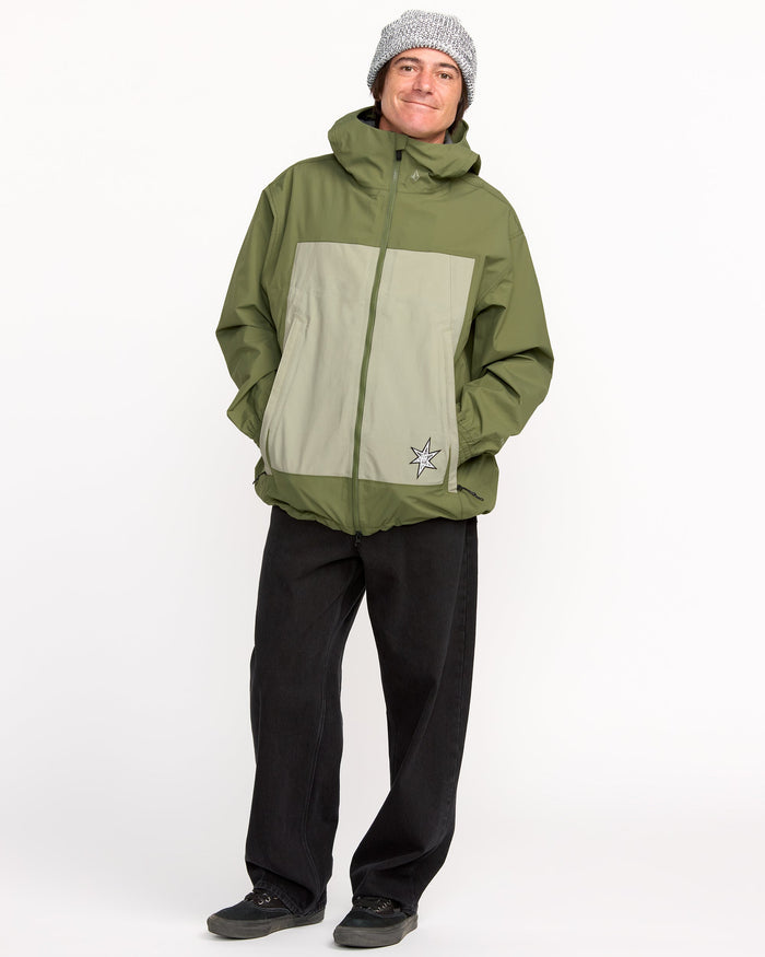 Volcom Men's Arthur 3L Jacket Dark Olive
