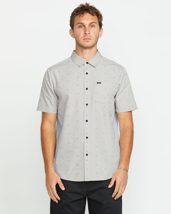 Men's Bankstone Short Sleeve-Tower Grey-Volcom