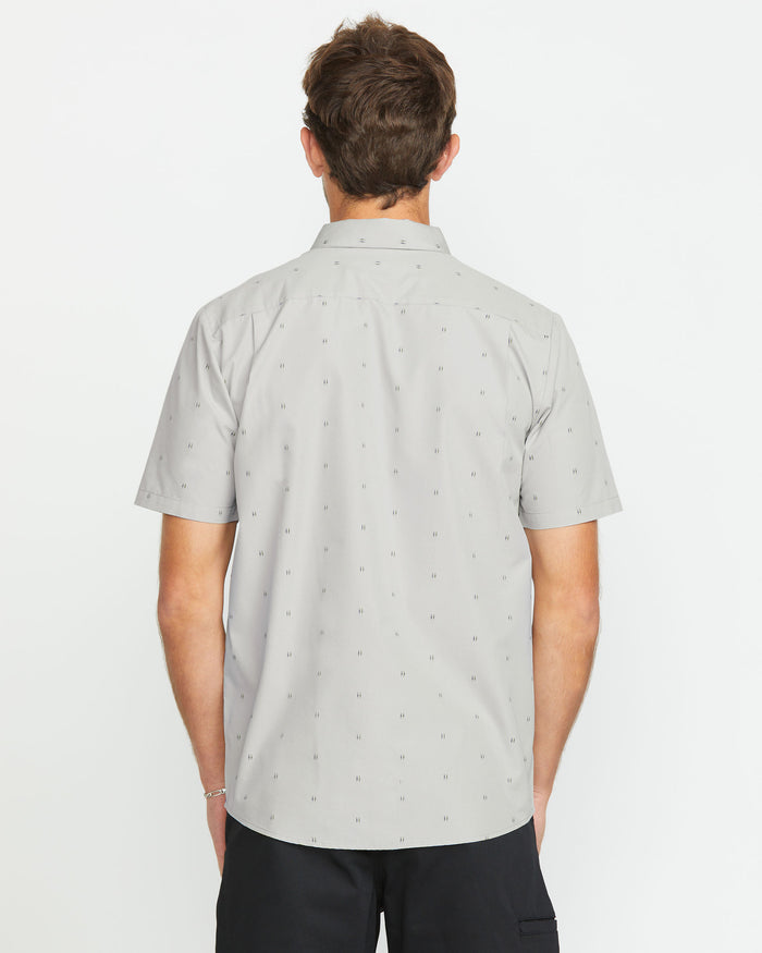 Men's Bankstone Short Sleeve-Tower Grey-Volcom