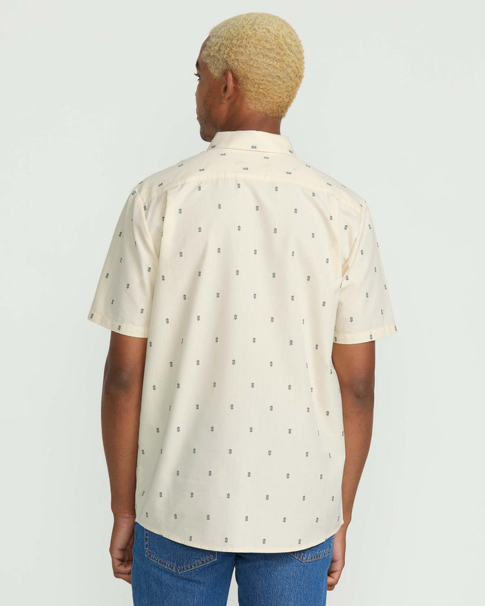 Men's Bankstone Short Sleeve Shirt-Dirty White-Volcom