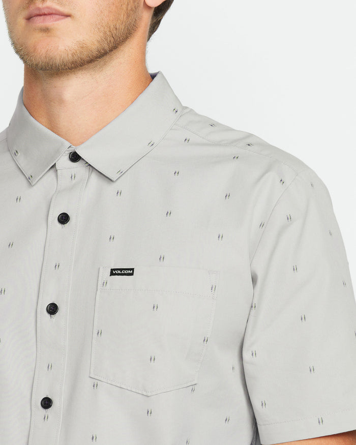 Men's Bankstone Short Sleeve-Tower Grey-Volcom