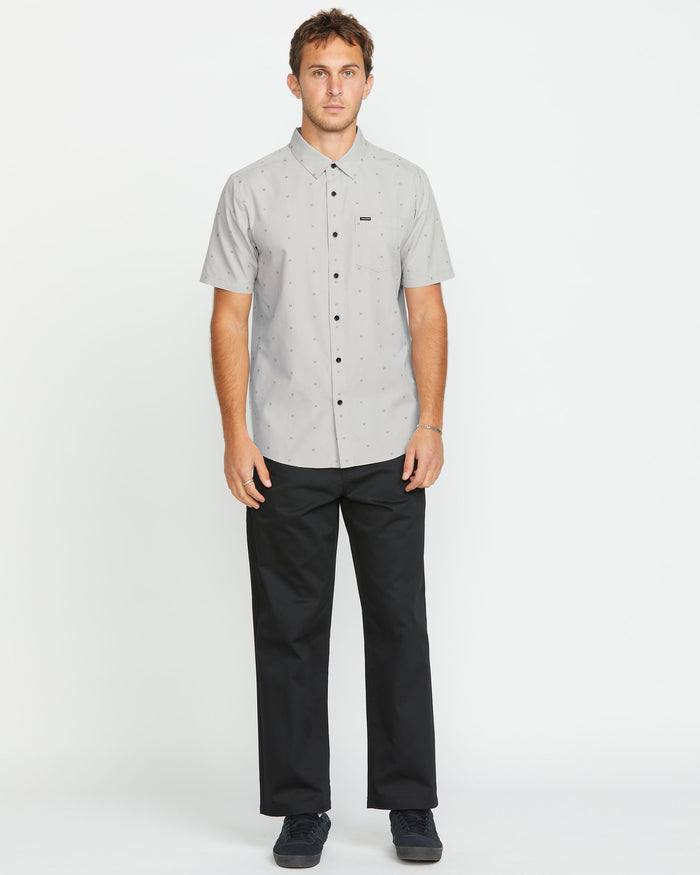 Men's Bankstone Short Sleeve-Tower Grey-Volcom