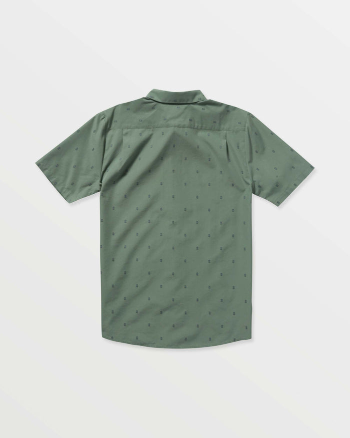 Men's Bankstone Short Sleeve Shirt-Light Olive-Volcom
