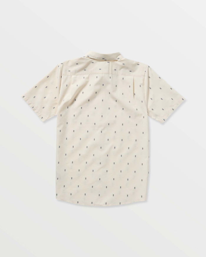 Men's Bankstone Short Sleeve Shirt-Dirty White-Volcom