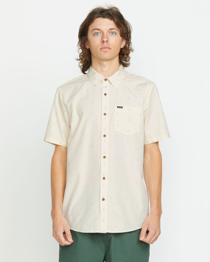 Men's Bankstone Short Sleeve-Off White-Volcom