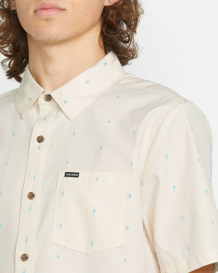 Men's Bankstone Short Sleeve-Off White-Volcom