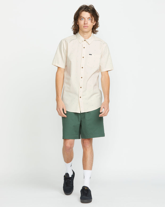 Men's Bankstone Short Sleeve-Off White-Volcom