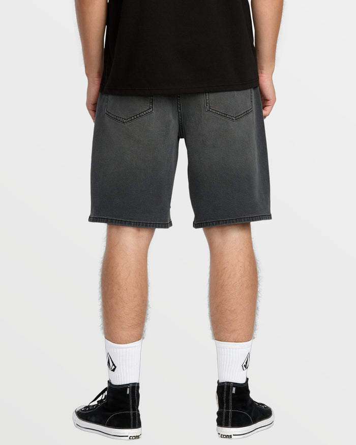 Men's Billow Denim Shorts 22"-Concrete-Volcom