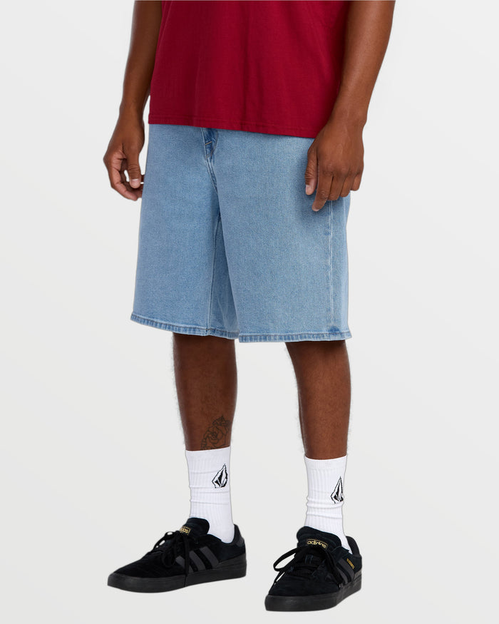 Men's Billow Denim Shorts 22"-Blueprint-Volcom