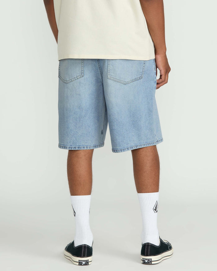 Men's Billow Denim Shorts-Dry Vintage-Volcom