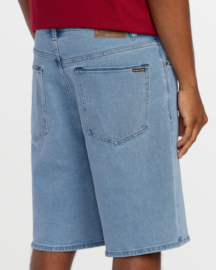 Men's Billow Denim Shorts 22"-Blueprint-Volcom