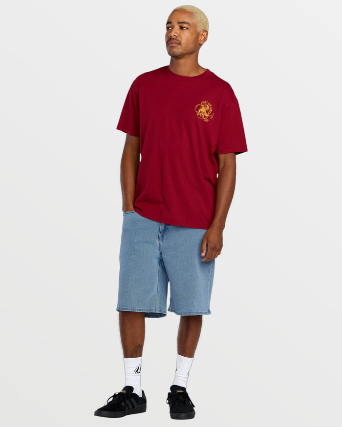 Men's Billow Denim Shorts 22"-Blueprint-Volcom