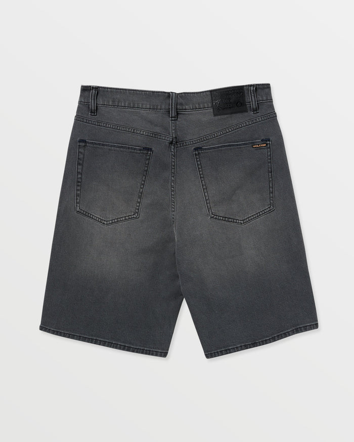 Men's Billow Denim Shorts 22"-Concrete-Volcom