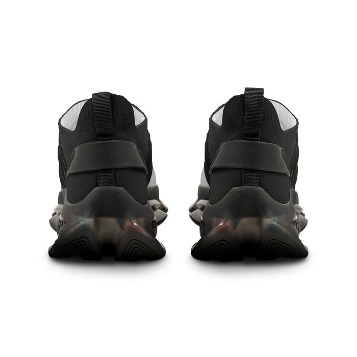 Men's Black and Smoke Mesh Sneakers — Breathable Lightweight Running Shoes with 314 Originals Accent - 314 Originals