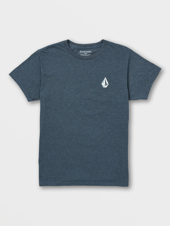 Men's Blaquedout Short Sleeve Tee-Navy Heather-Volcom