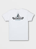Men's Blaquedout Short Sleeve Tee-White-Volcom